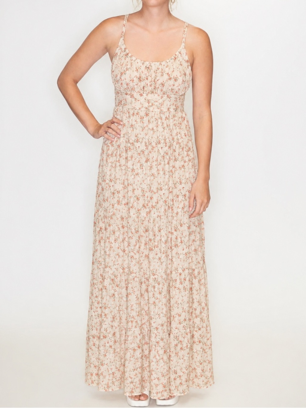 🌸 STORIA Floral Maxi Dress – Size Small 🌸